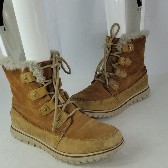 Sorel Joan Explorer Suede Leather Women's Ankle Booties - Picture 3 of 16